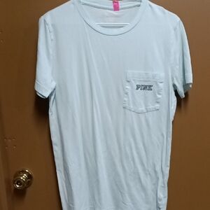 PINK Victoria's Secret Men's Sky Blue Tee